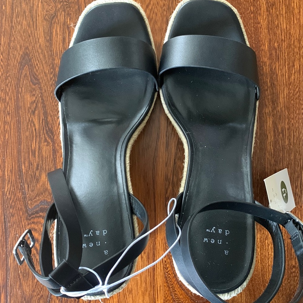 New with tags! A New Day, ankle strap wedges!